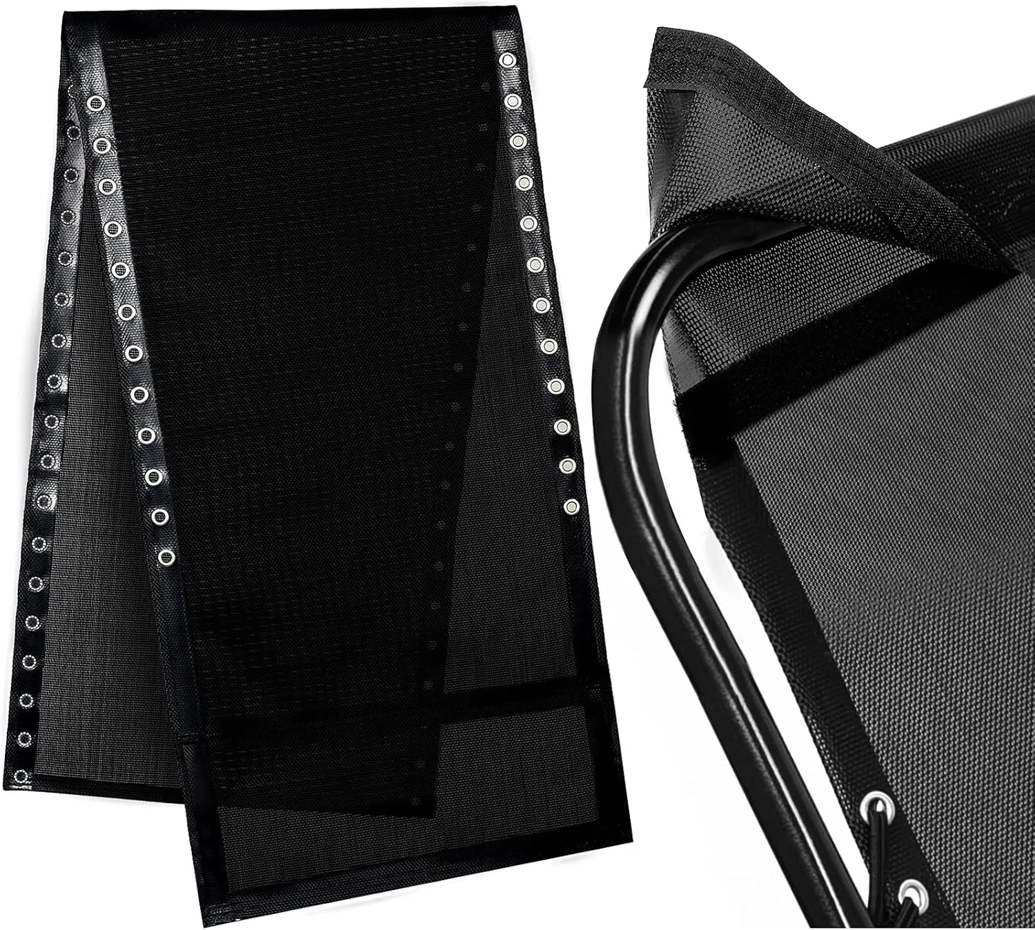sailimu XL Zero Gravity Chair Replacement Fabric, Hook & Loop Fixed Top Sling Chair Fabric, Oversize Anti-Gravity Folding Lounge Repair Cloth Part for Outdoor Patio Beach Pool Lawn 63x21 Inches
