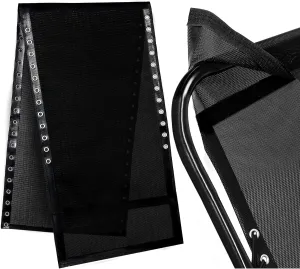 sailimu XL Zero Gravity Chair Replacement Fabric, Hook & Loop Fixed Top Sling Chair Fabric, Oversize Anti-Gravity Folding Lounge Repair Cloth Part for Outdoor Patio Beach Pool Lawn 63x21 Inches