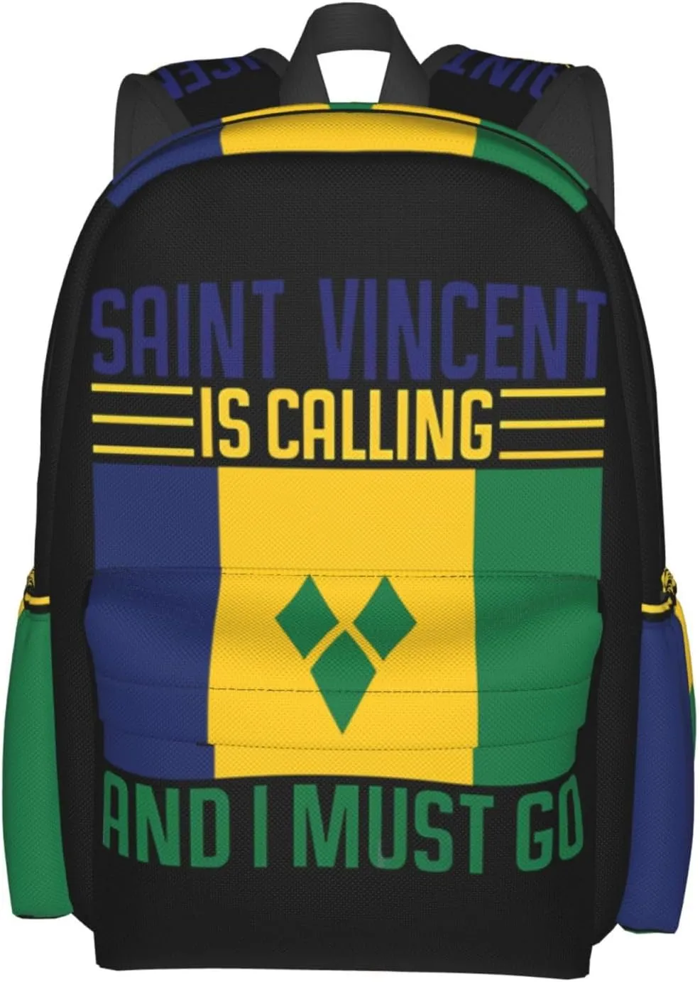 Saint Vincent is calling and I must go Casual Backpack Large Capacity Travel Backpacks Laptop Daypack Commuter Rucksack Adjustable Strap Sports Bags for Hiking Biking