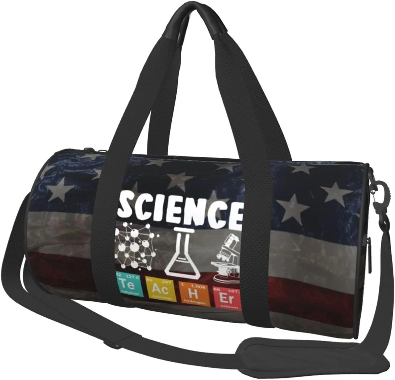 Science Teacher Chemist Physicist Duffel Bag Gym Bag Travel Sports Tote Large Foldable Beach Swim Yoga33