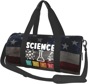 Science Teacher Chemist Physicist Duffel Bag Gym Bag Travel Sports Tote Large Foldable Beach Swim Yoga33