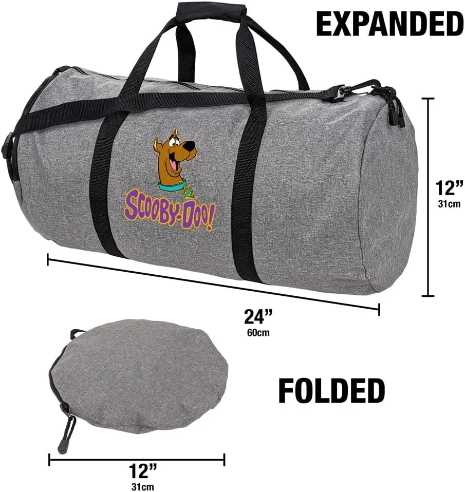 Scooby-Doo Big Smile Scooby Lightweight Duffel Bag for Sports and Gym Packable for Travel