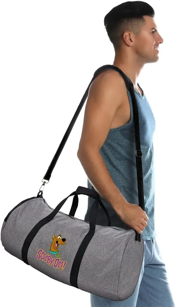 Scooby-Doo Big Smile Scooby Lightweight Duffel Bag for Sports and Gym Packable for Travel