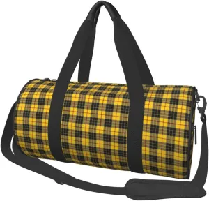 Scottish Clan Macleod Tartan Sports Gym Duffel Bag For Men Women Weekender Travel Workout Training Handbag