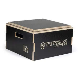 Scratch and Dent, 12" Stackable Wooden Plyo Box