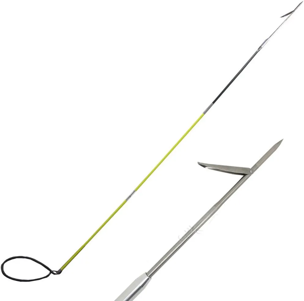 Scuba Choice Hybrid Hawaiian Spearfishing Sling Travel with 3 Piece Pole Spear and Single Flopper, 9'