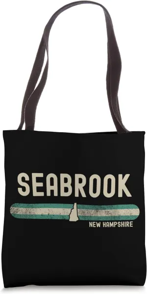 Seabrook NH | New Hampshire | Travel & 80s Style Tote Bag
