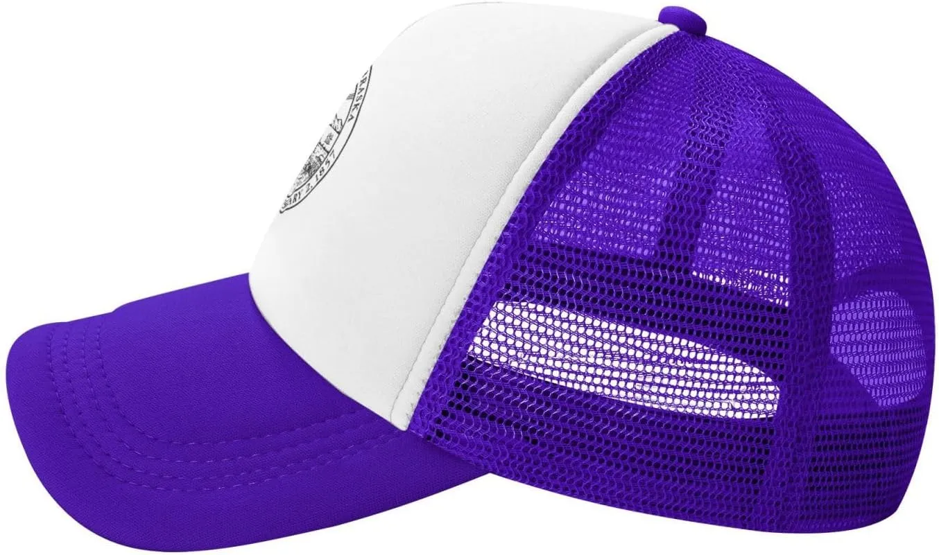 Seal of Omaha, Nebraska Baseball Cap for Men Women Adjustable Breathable Mesh Trucker Hat Unisex