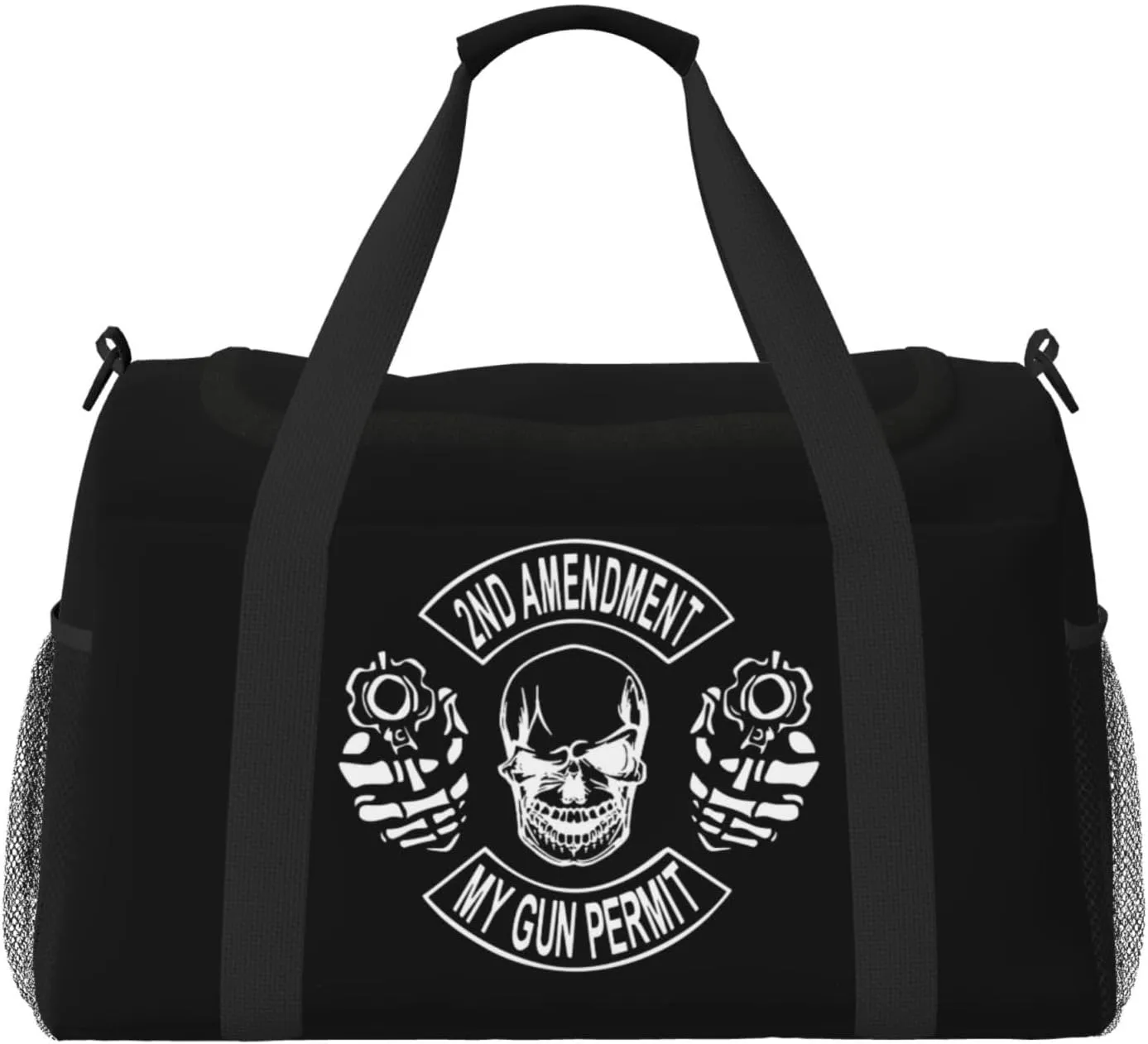Second Amendment Travel Duffel Bag Men'S Womans Hand Travel Bag For Travel Gym Weekend Luggage Bag