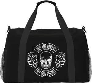 Second Amendment Travel Duffel Bag Men'S Womans Hand Travel Bag For Travel Gym Weekend Luggage Bag
