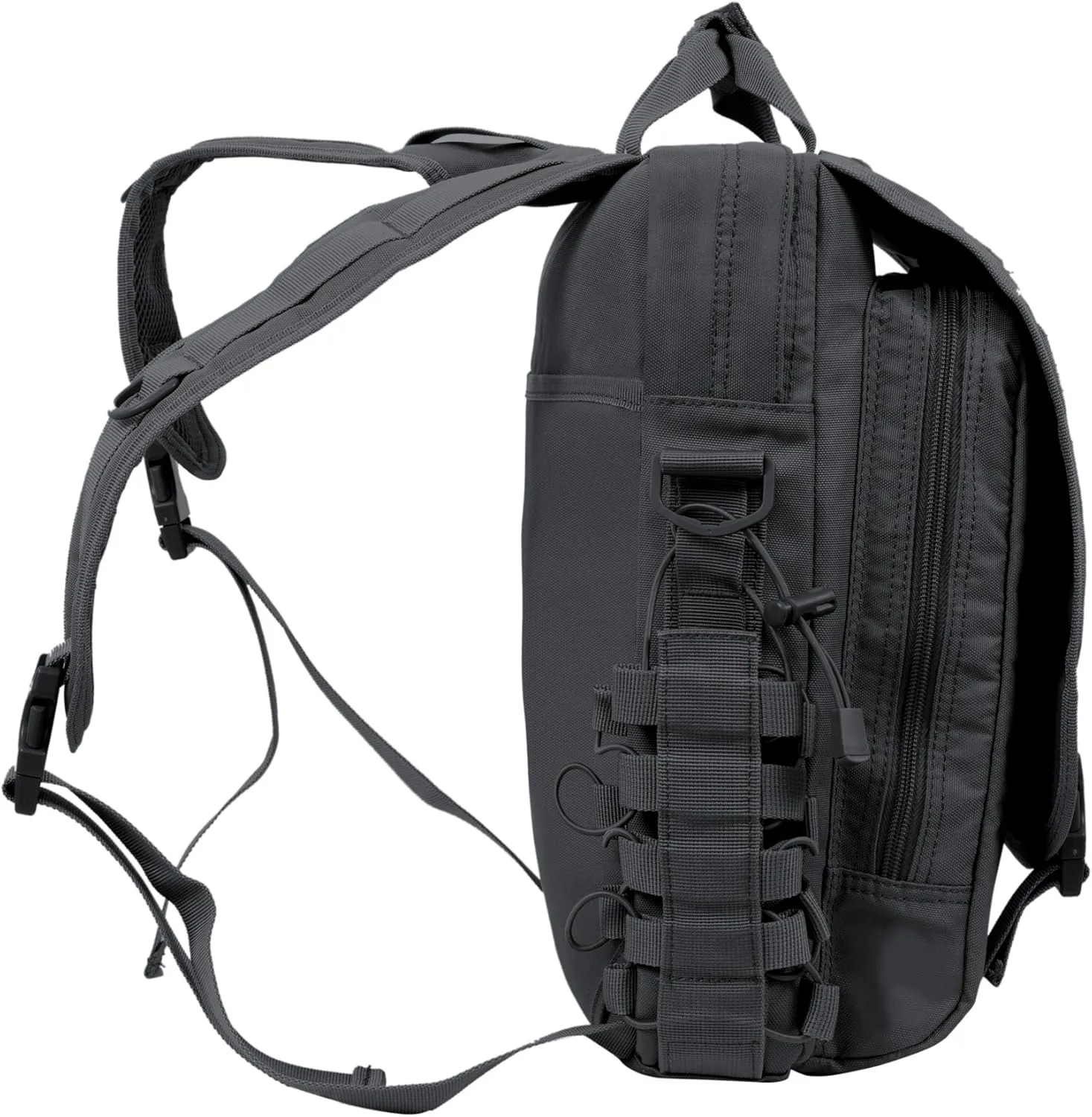 Seibertron Waterproof Molle Tactical 15.6"(inch) Laptop Sling Bag Backpack Black