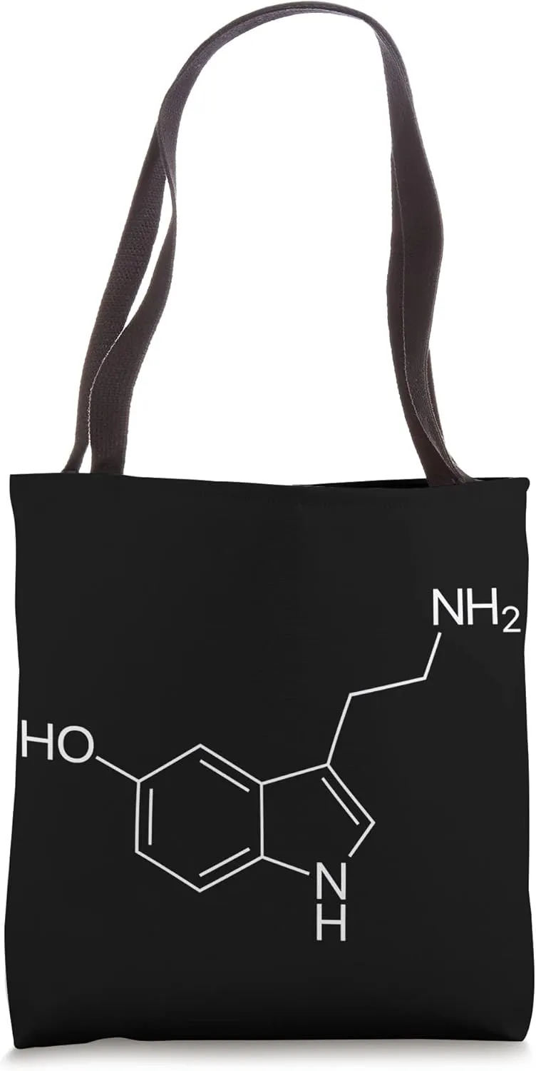 Seratonin Chemistry Molecule Structure Tote Bag