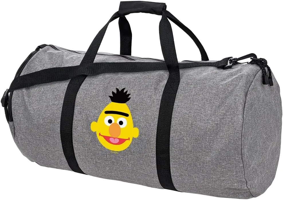 Sesame Street Bert Head Lightweight Duffel Bag for Sports and Gym Packable for Travel