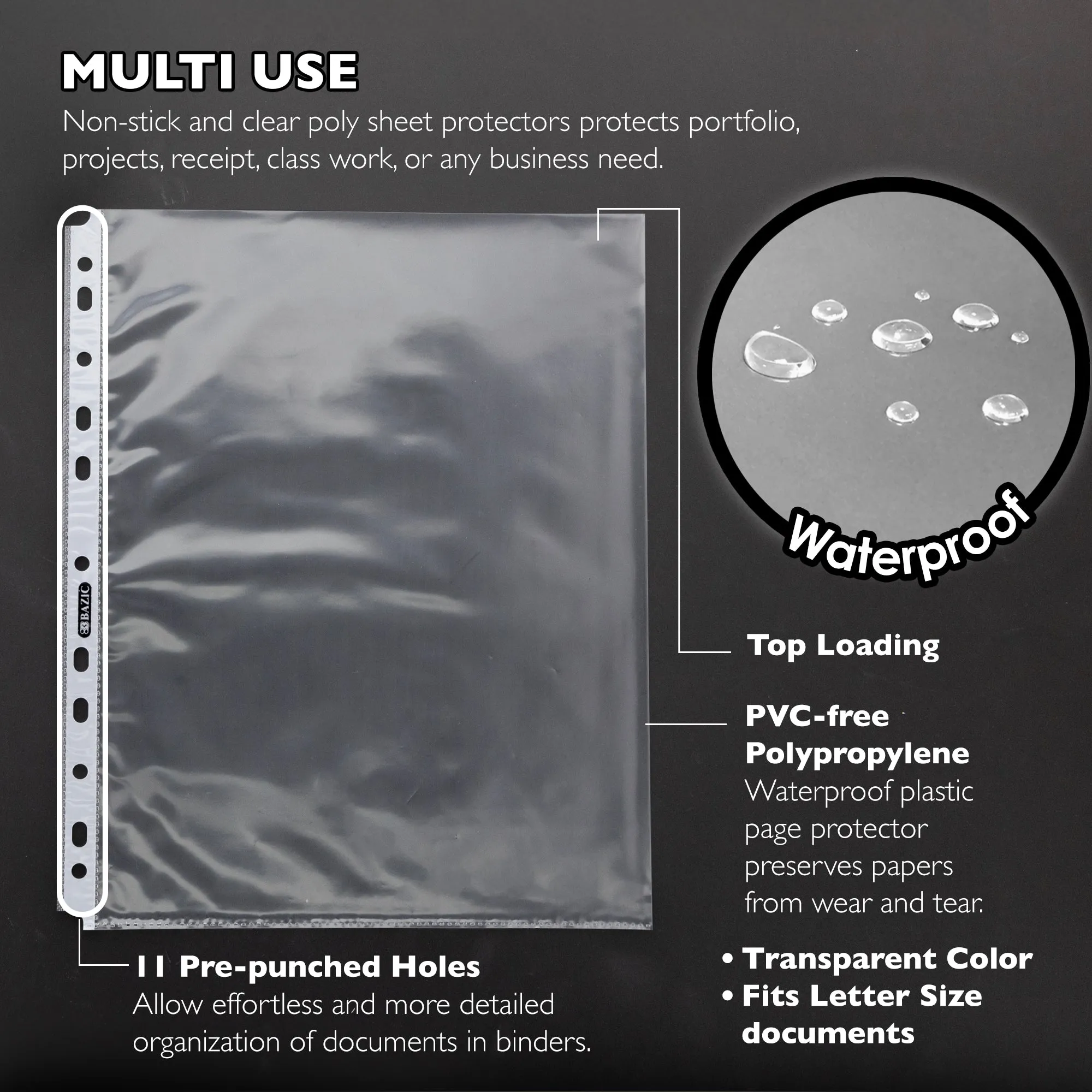 Sheet Protectors Heavy Weight Top Loading (50/Box)