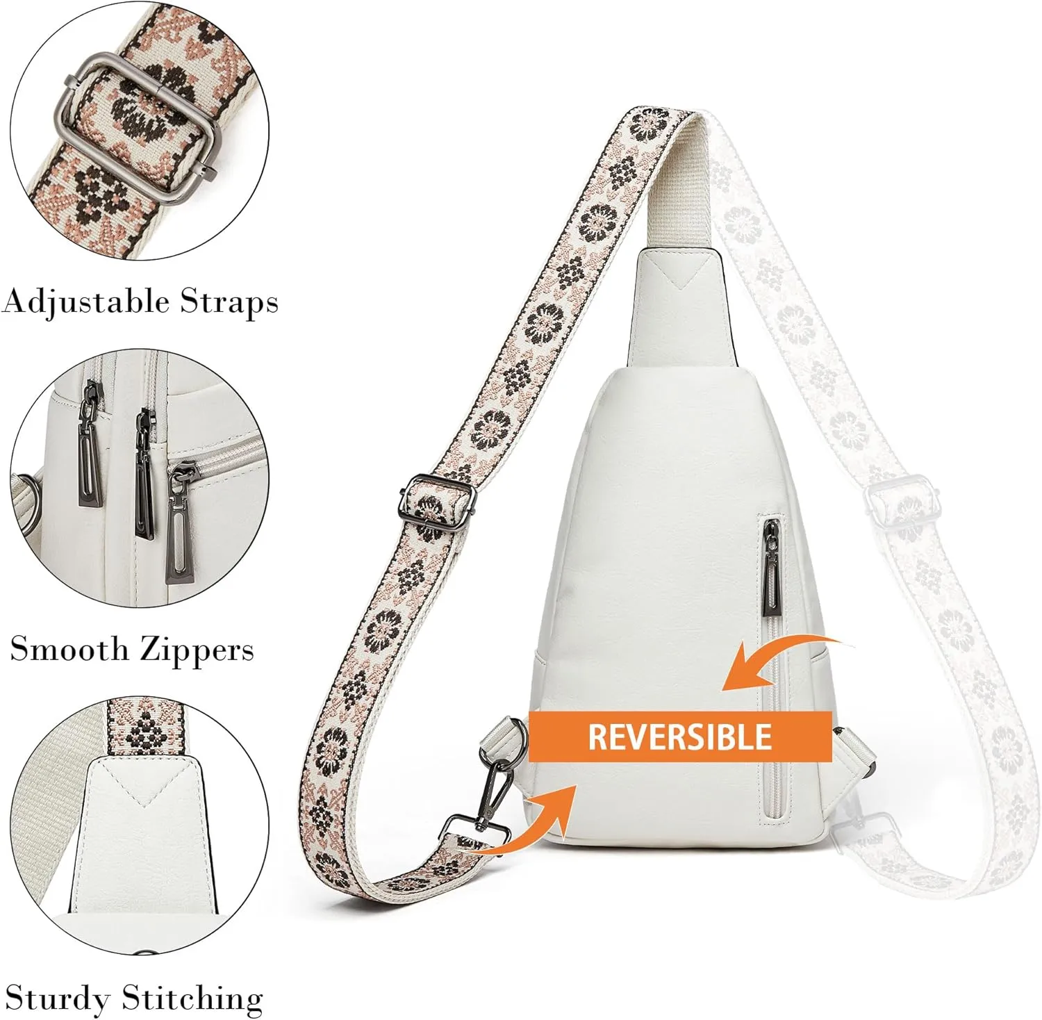 Shrrie Sling Bag - Crossbody Purse for Women, Adjustable Strap for Travel & Daily Use
