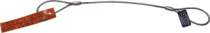 Single Leg Wire Rope Sling | 2.5 Ton Capacity | Domestic Eye to Eye Flemish Loop Ends | 1/2" Dia. | 8' Length | EIPS 6x25 IWRC | Hanes Supply (HSI) Heavy Duty Rigging Cable for Lifting and Towing