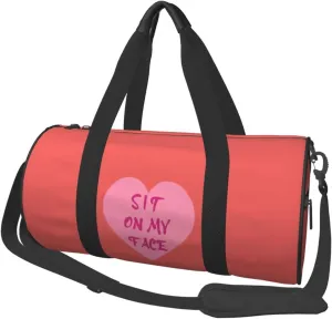 Sit On My Face Duffel Bag Gym Bag Travel Sports Tote Large Foldable Beach Swim Yoga3