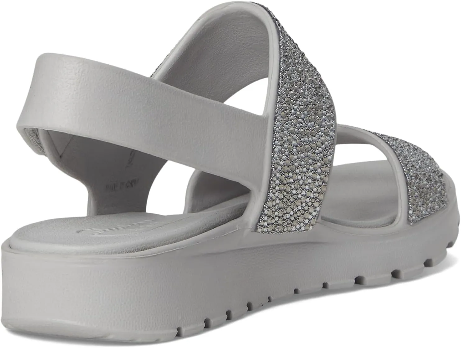 Skechers Women's Foamies Arch Fit Footsteps Double Band with Rhinestones Wedge Sandal