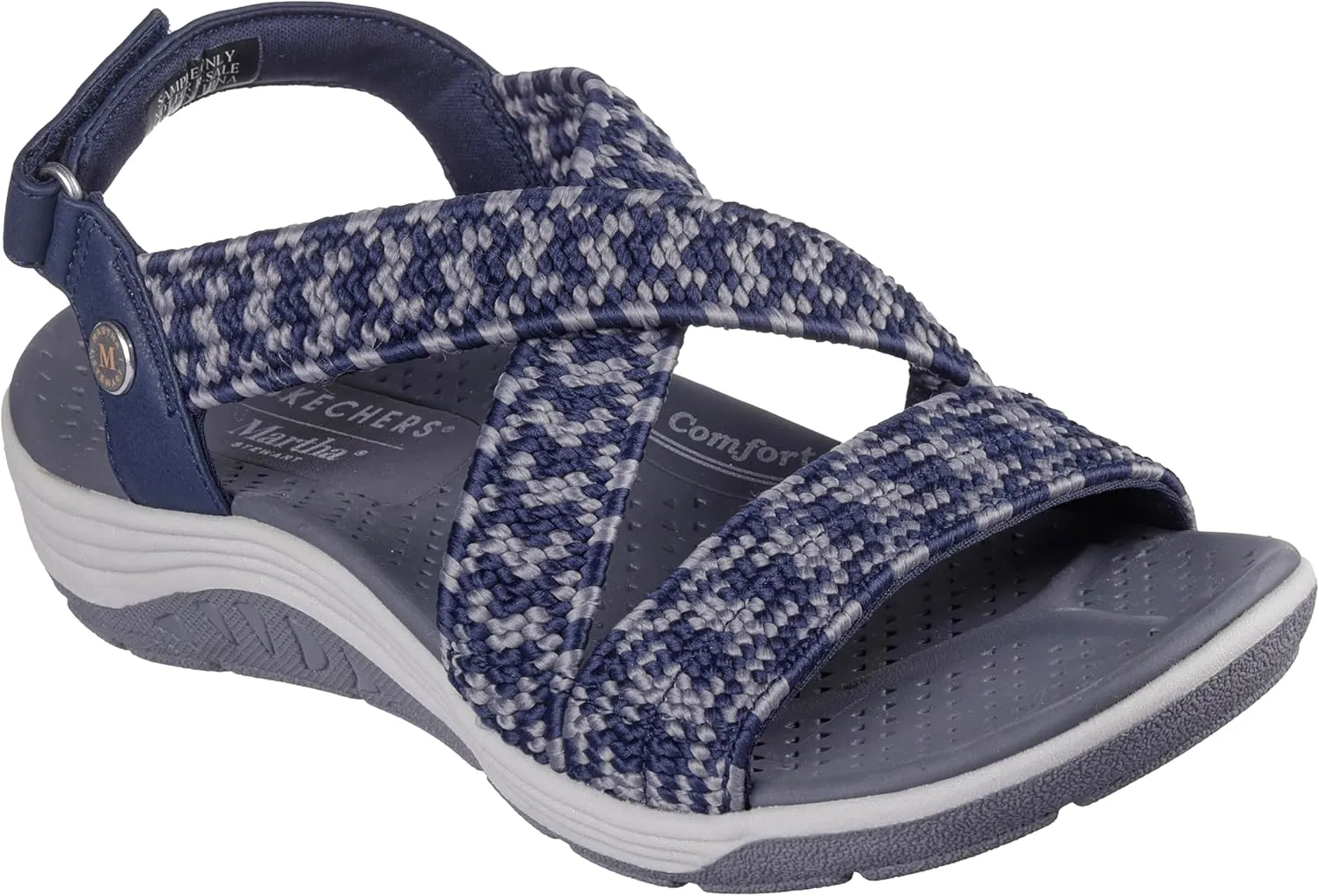 Skechers Women's Martha Stewart Reggae Cup-Coastal Trail Flat Sandal