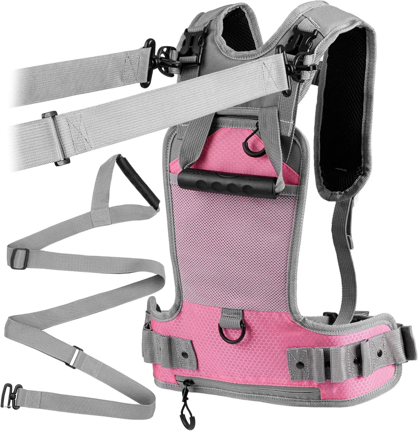 Ski & Snowboard Training Harness for Kids - 2 Guiding Straps to Steer & Control Speed - Ski Trainer Backpack