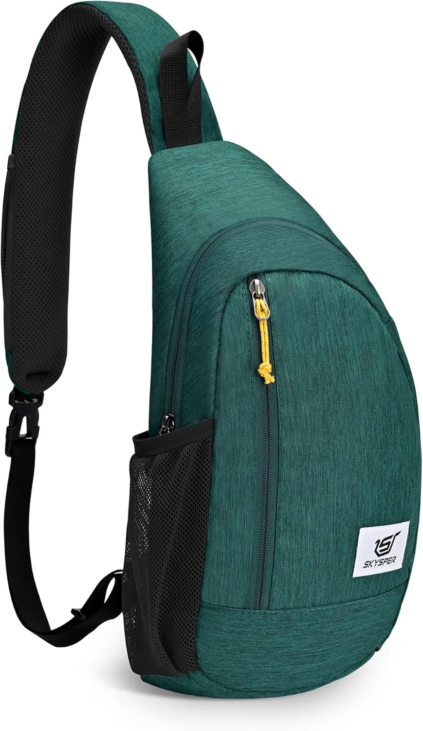 SKYSPER Sling Bag RFID Crossbody Sling Backpack Cross Body Shoulder Travel Bag Hiking Daypack for Women Men(Darkgreen)