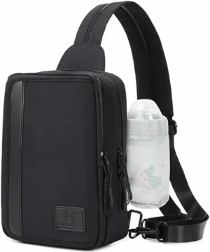 Sling Backpack Crossbody Sling Bag, Chest Bag Daypack Fanny Pack Cross Body Bag for Outdoors Hiking Traveling (A)