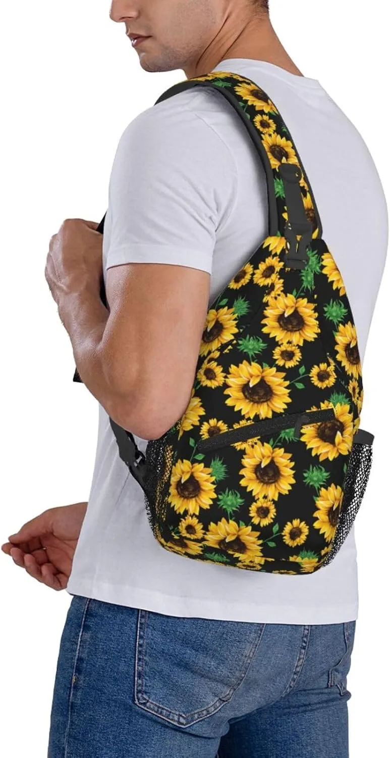 Sling Backpack For Men Hiking Daypack Crossbody Shoulder Bag Travel Chest Pack