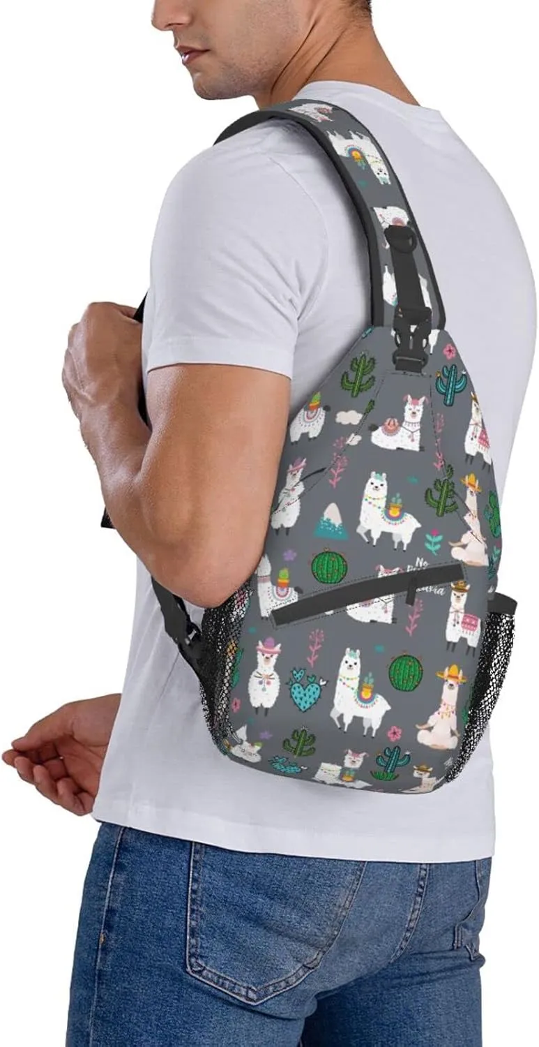 Sling Backpack For Men Hiking Daypack Crossbody Shoulder Bag Travel Chest Pack