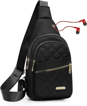 Small Crossbody Sling Backpack Sling Chest Bag，Adjustable Cross Body Bag Chest Shoulder Bag Daypack Fanny Pack for Travel Hiking