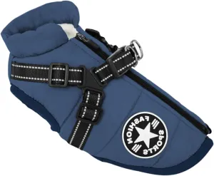 Small Dog Jacket with Harness, Outdoor Dog Sport Vest, Outdoor Warm Pet Winter Coat Harness for Cats Puppy Small Dogs