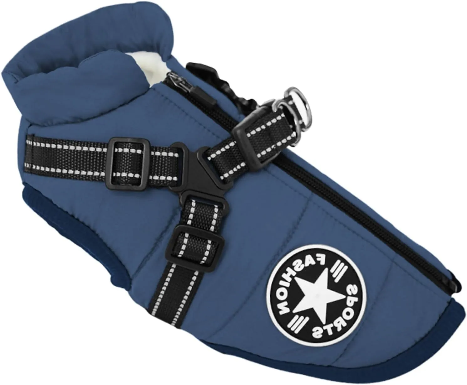 Small Dog Jacket with Harness, Outdoor Dog Sport Vest, Outdoor Warm Pet Winter Coat Harness for Cats Puppy Small Dogs