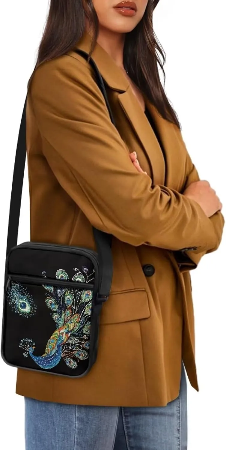 Small Messenger Bag for Men Women Wallet Purse Cell Phone Purse Shoulder Bag for Phone Passport