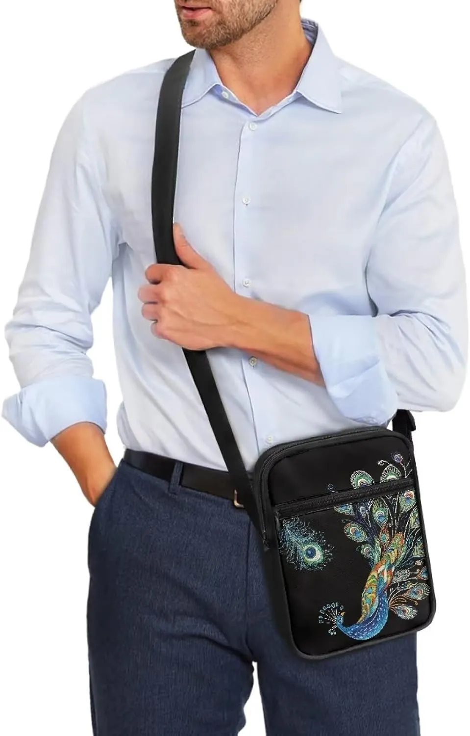 Small Messenger Bag for Men Women Wallet Purse Cell Phone Purse Shoulder Bag for Phone Passport