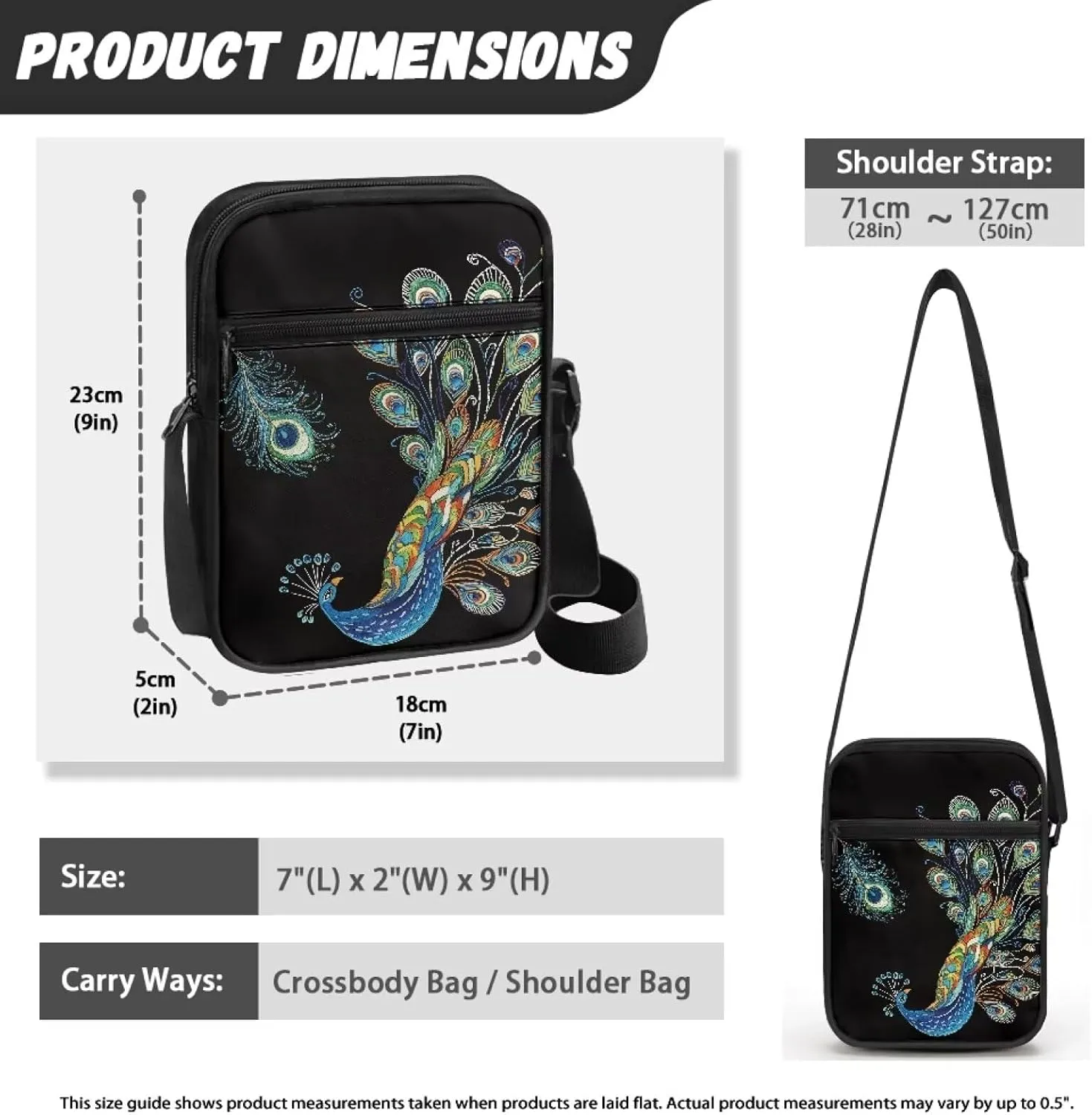 Small Messenger Bag for Men Women Wallet Purse Cell Phone Purse Shoulder Bag for Phone Passport