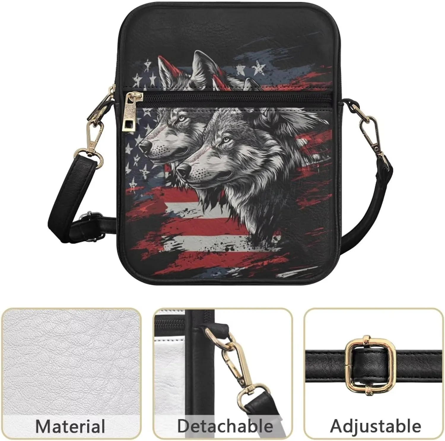 Small Messenger Bag for Women Crossbody with Zipper Closure Fashion Tote Bag for Women Leather