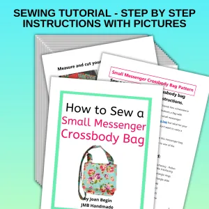 Small Messenger Crossbody Bag Sewing Tutorial / Messenger Bag Purse Pattern / Sling Bag Sewing Tutorial / Crossbody Bag Sewing Pattern