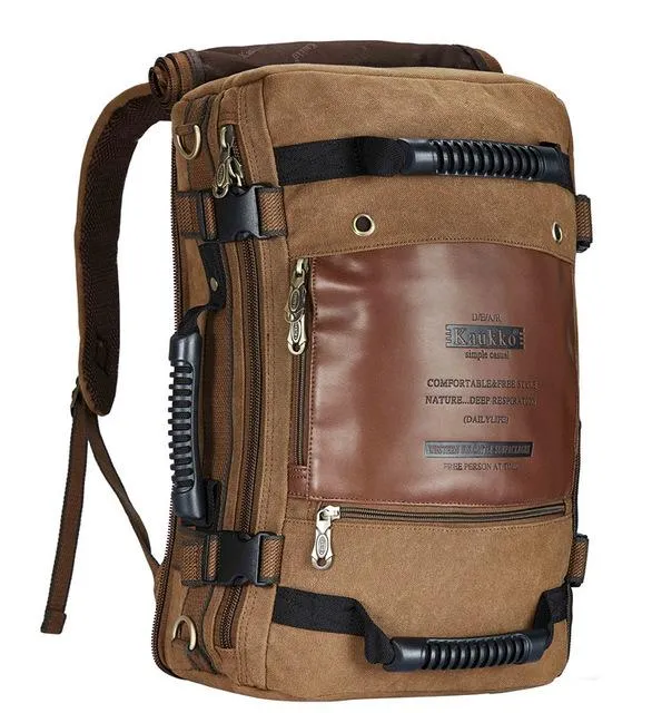Smart technology Suede Multi-purpose Duffel/Backpack and Special offer Leather