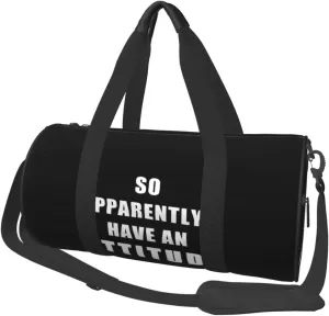 So Apparently I Have An Attitude Duffel Bag Gym Bag Travel Sports Tote Large Foldable Beach Swim Yoga6