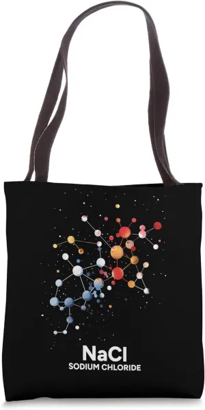 Sodium Chloride Molecule Chemical Scientific Science Tote Bag