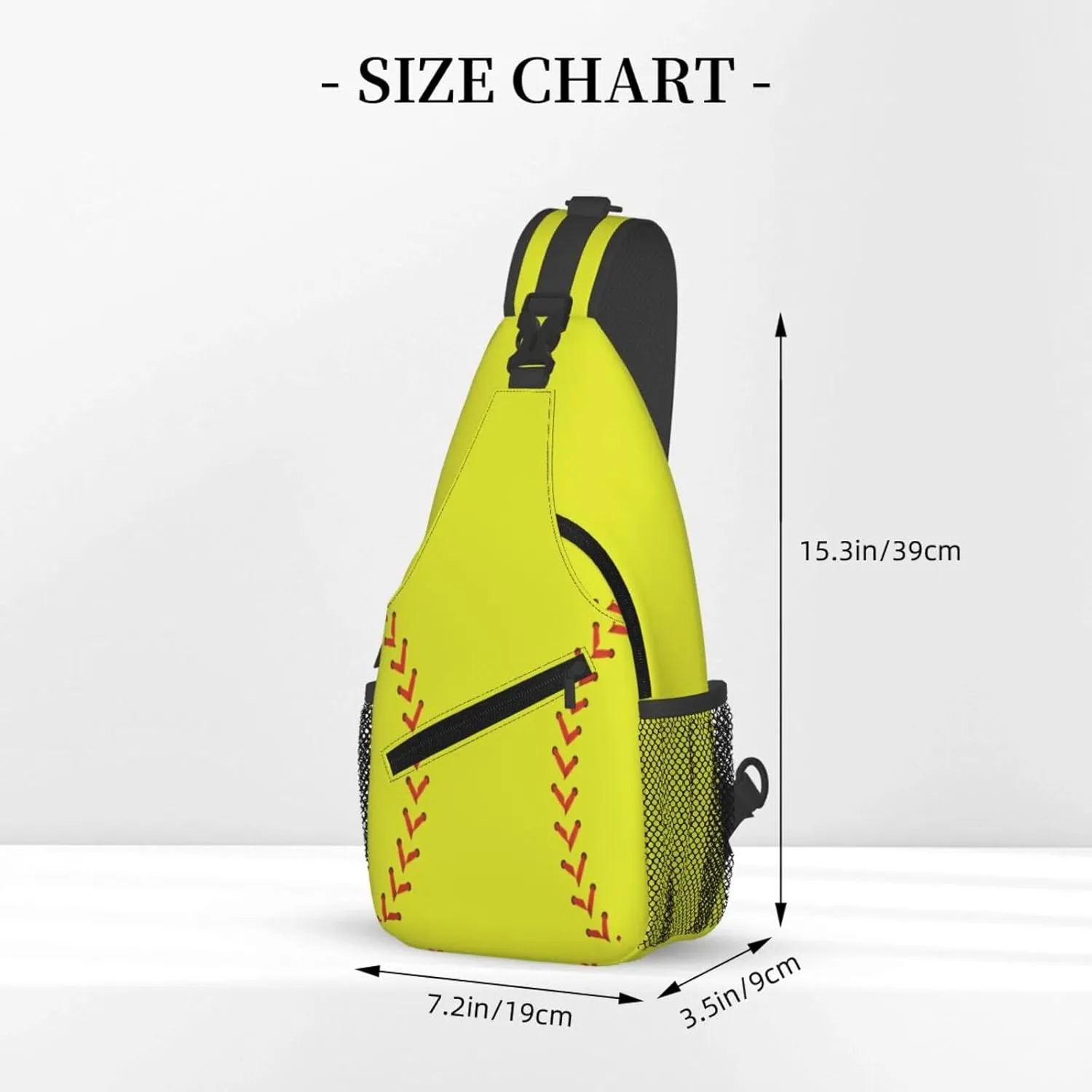 Softball Sling Bag For Women Men Fashion Backpack Crossbody Softball Shoulder Bag Sling Backpack Chest Bag Travel Hiking Casual Sport Daypack