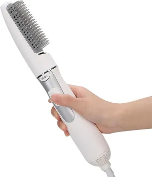 Sonew Hair Dryer Brush Dual Voltage 2 in 1 Hot Air Brush Blow Dryer Negative Ions for Drying Curling Straightening Smooth Frizz-Free Small Detachable Travel Hair Styler