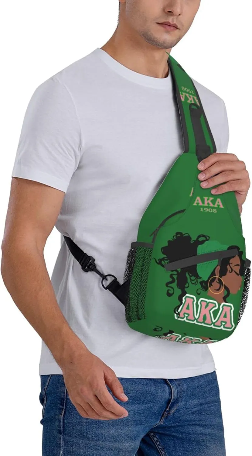 Sorority Gifts Unisex Crossbody Backpack Sling Bag chest bag for Hiking Traveling Outdoor Daypack