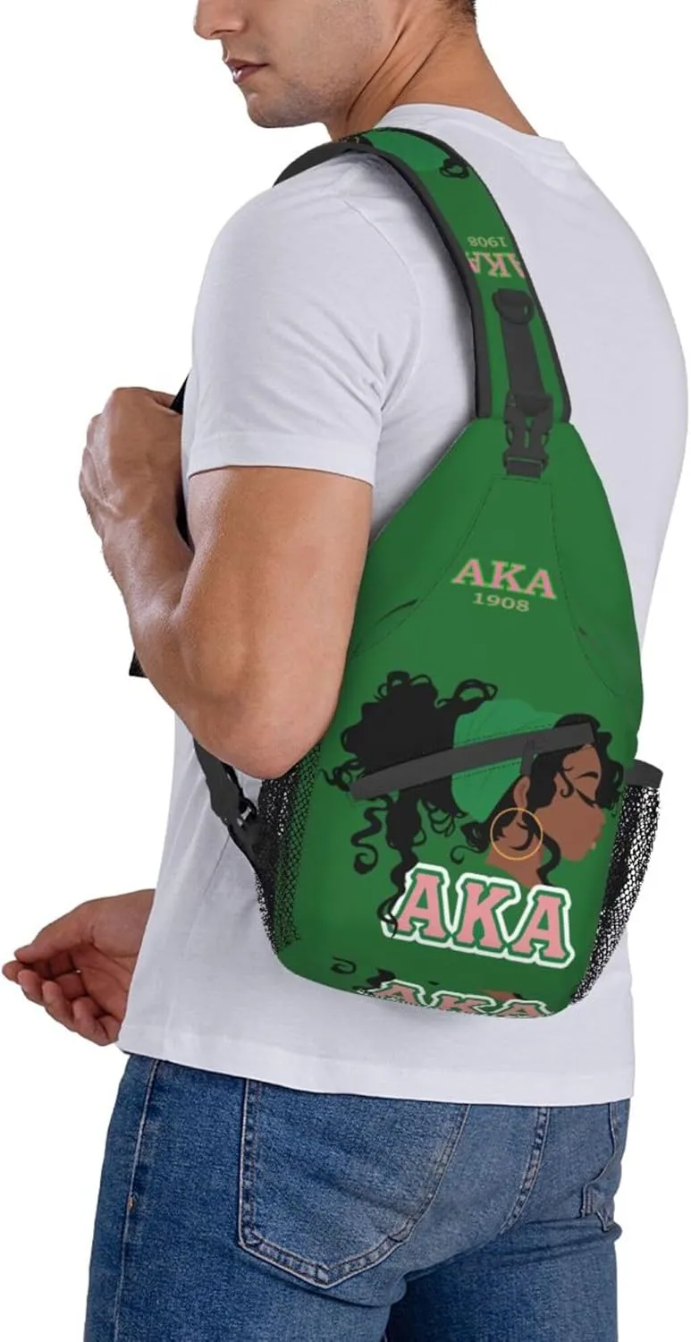 Sorority Gifts Unisex Crossbody Backpack Sling Bag chest bag for Hiking Traveling Outdoor Daypack