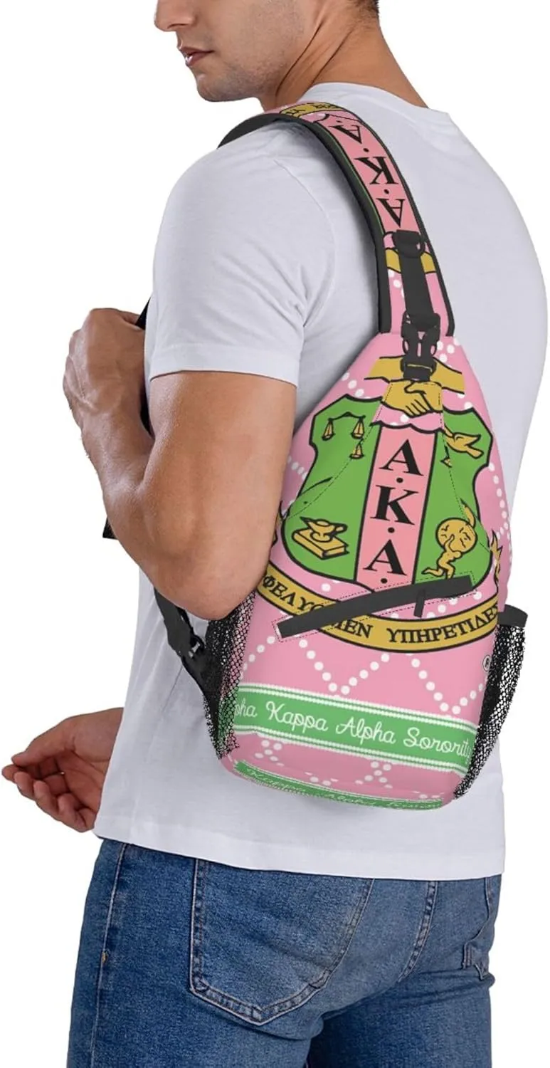 Sorority Gifts Unisex Crossbody Backpack Sling Bag chest bag for Hiking Traveling Outdoor Daypack