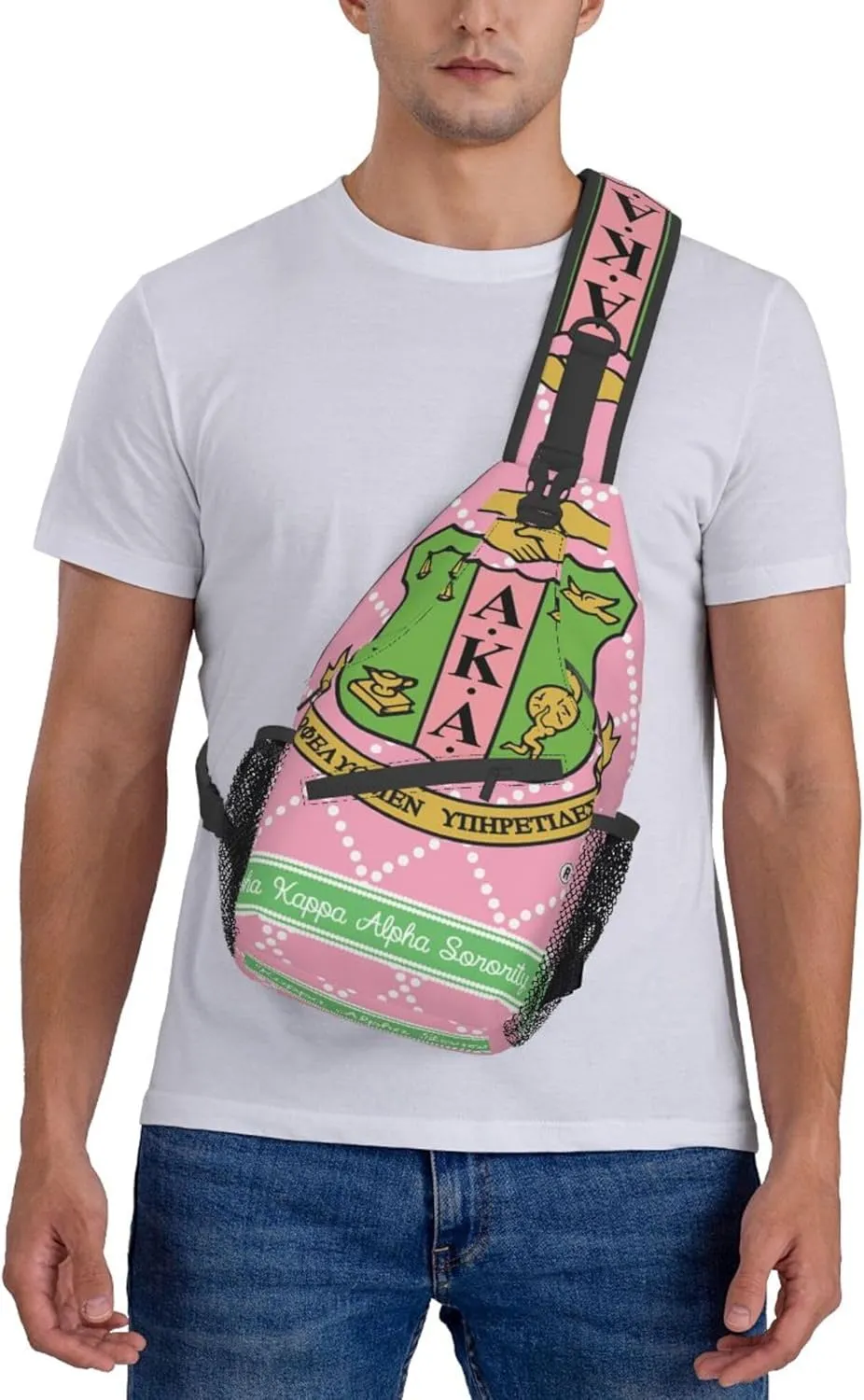 Sorority Gifts Unisex Crossbody Backpack Sling Bag chest bag for Hiking Traveling Outdoor Daypack