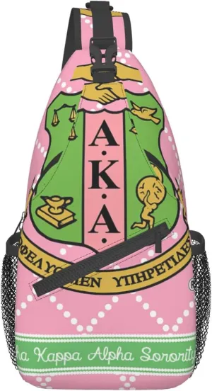 Sorority Gifts Unisex Crossbody Backpack Sling Bag chest bag for Hiking Traveling Outdoor Daypack