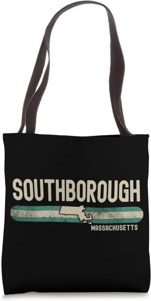 Southborough MA | Massachusetts | Travel & 80s Style Tote Bag