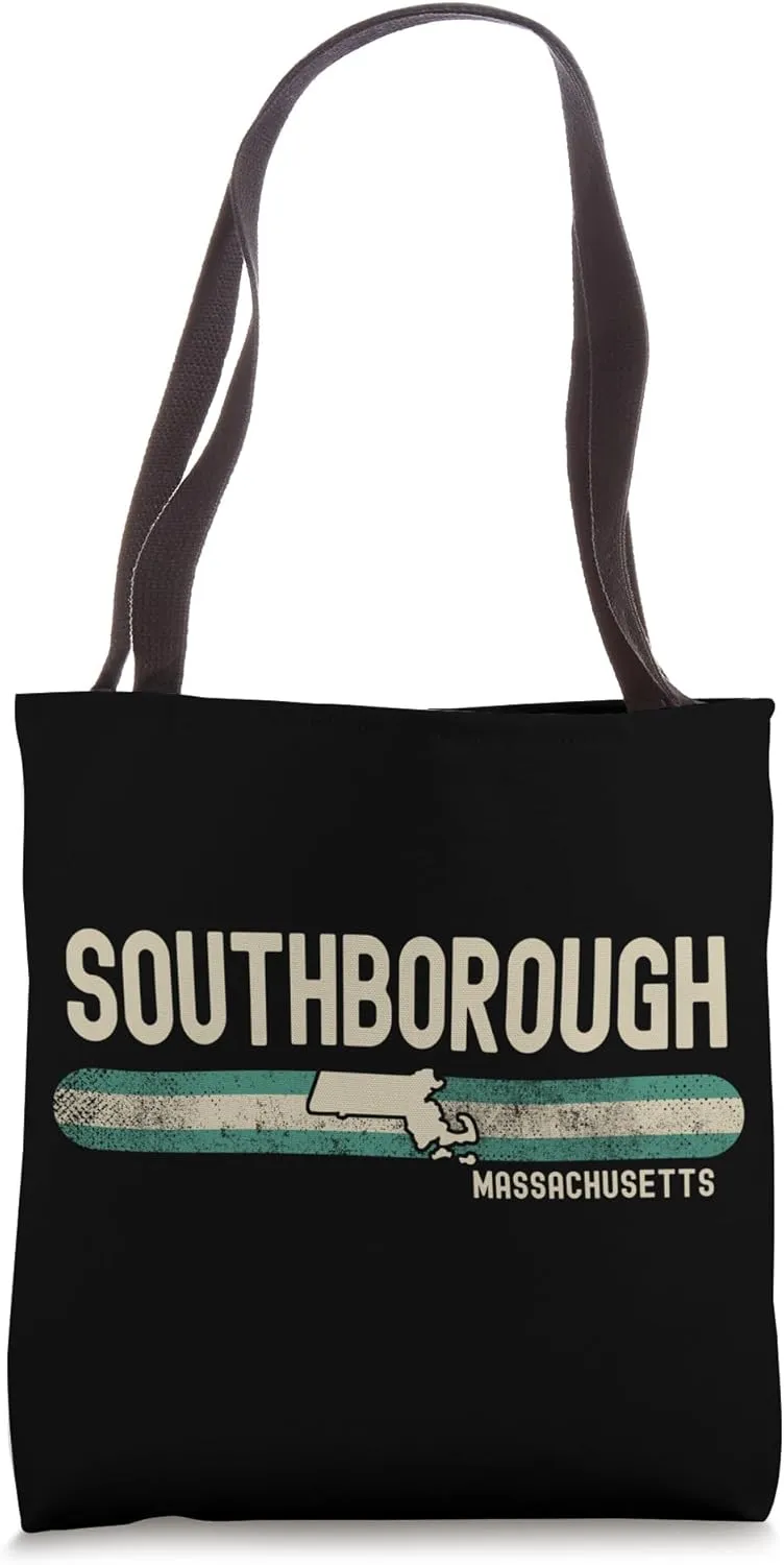 Southborough MA | Massachusetts | Travel & 80s Style Tote Bag