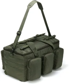 Sparklekle Military Duffel Bag 50L Gym Bag for Men Convertible Weekend Backpack for Sports Travel Camping (Army-Green)