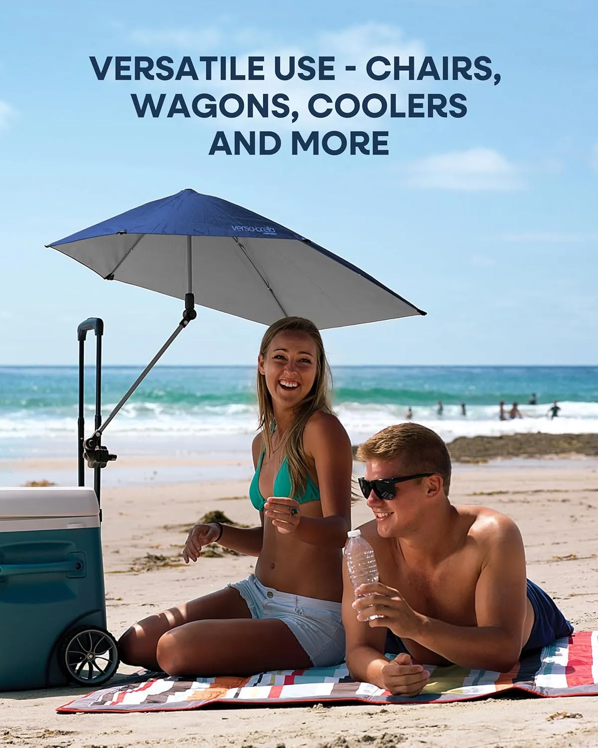 Sport-Brella Versa-Brella SPF 50  Adjustable Umbrella with Universal Clamp